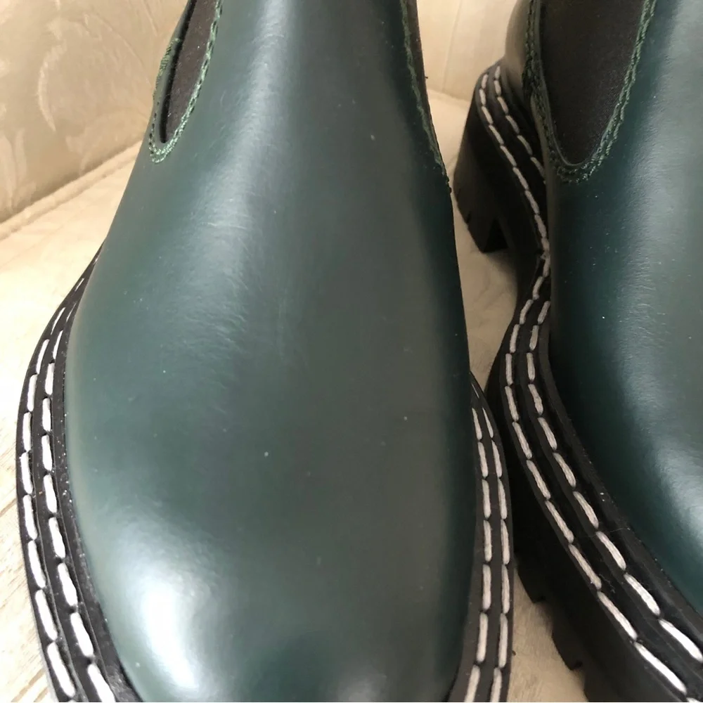 $895 Proenza schouler lug Chelsea boots contrast welt stitches size 36.5